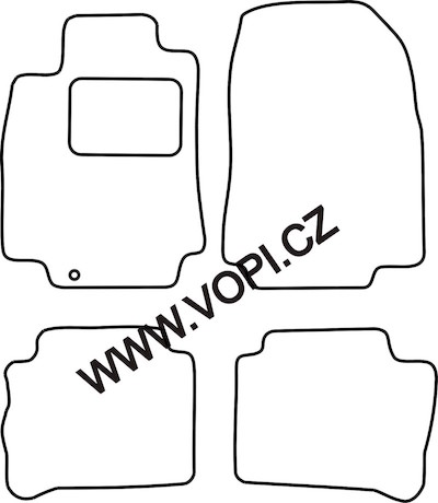 Autokoberce Nissan Tiida 2008 - 2012 Colorfit Fun (3255)